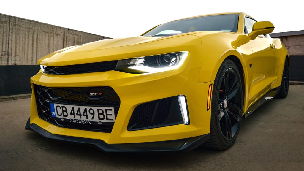 Camaro отпред в три четвърти, ZL1 предна броня